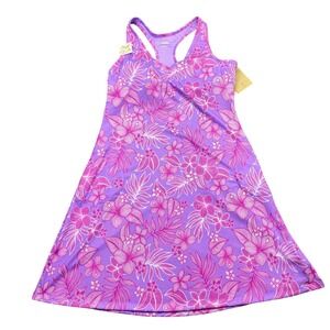 ZeroXposur Action Back Venture Dress Womens Maui Pink Floral Swim UPF 50+ XL